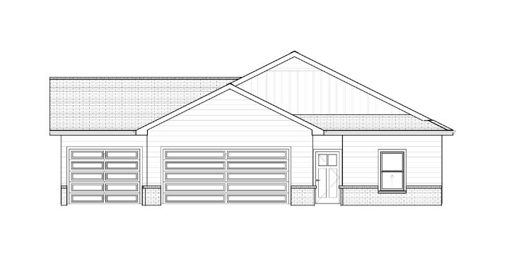 Liberty Communities Lincoln 3 Car Garage Floor plan