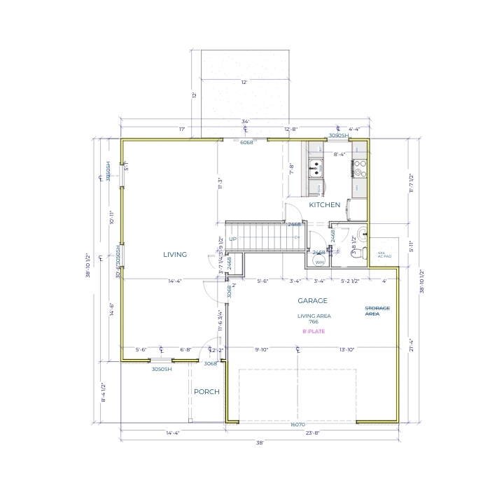 Liberty Communities President Storage Floor plan