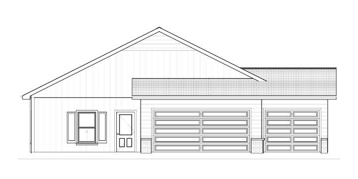 Liberty Communities Hamilton 3 Car Garage Floor plan