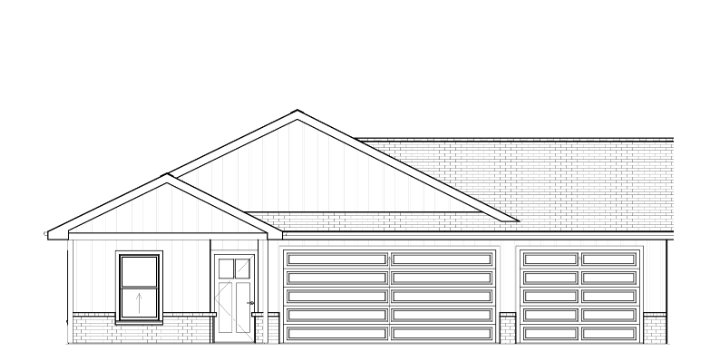 Liberty Communities Georgetown 3 Car Garage Floor plan