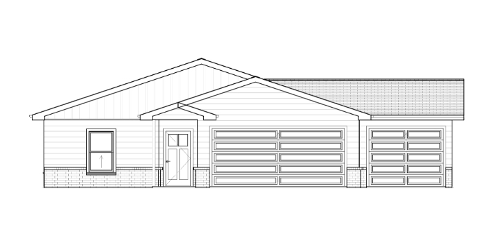 Liberty Communities Cleveland 3 Car Garage Floor plan