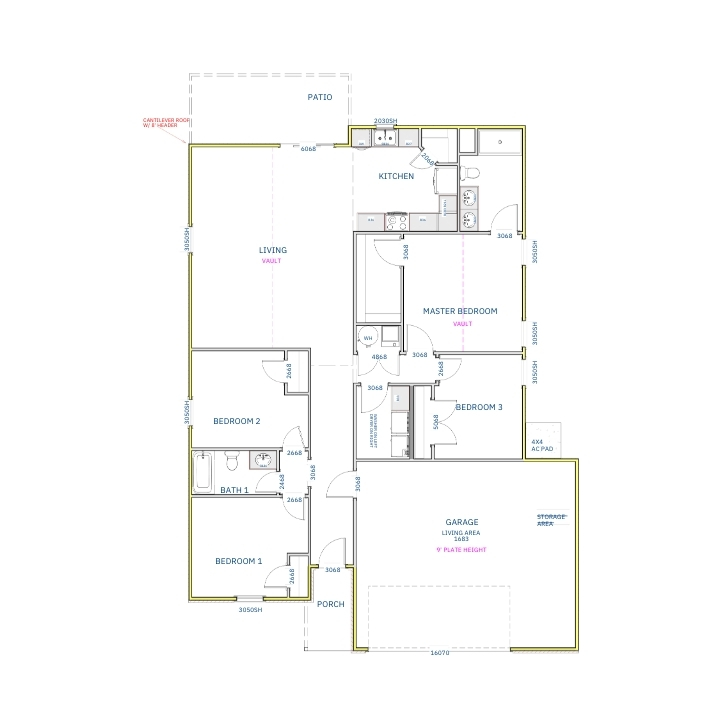 Liberty Communities Cleveland Storage Floor plan