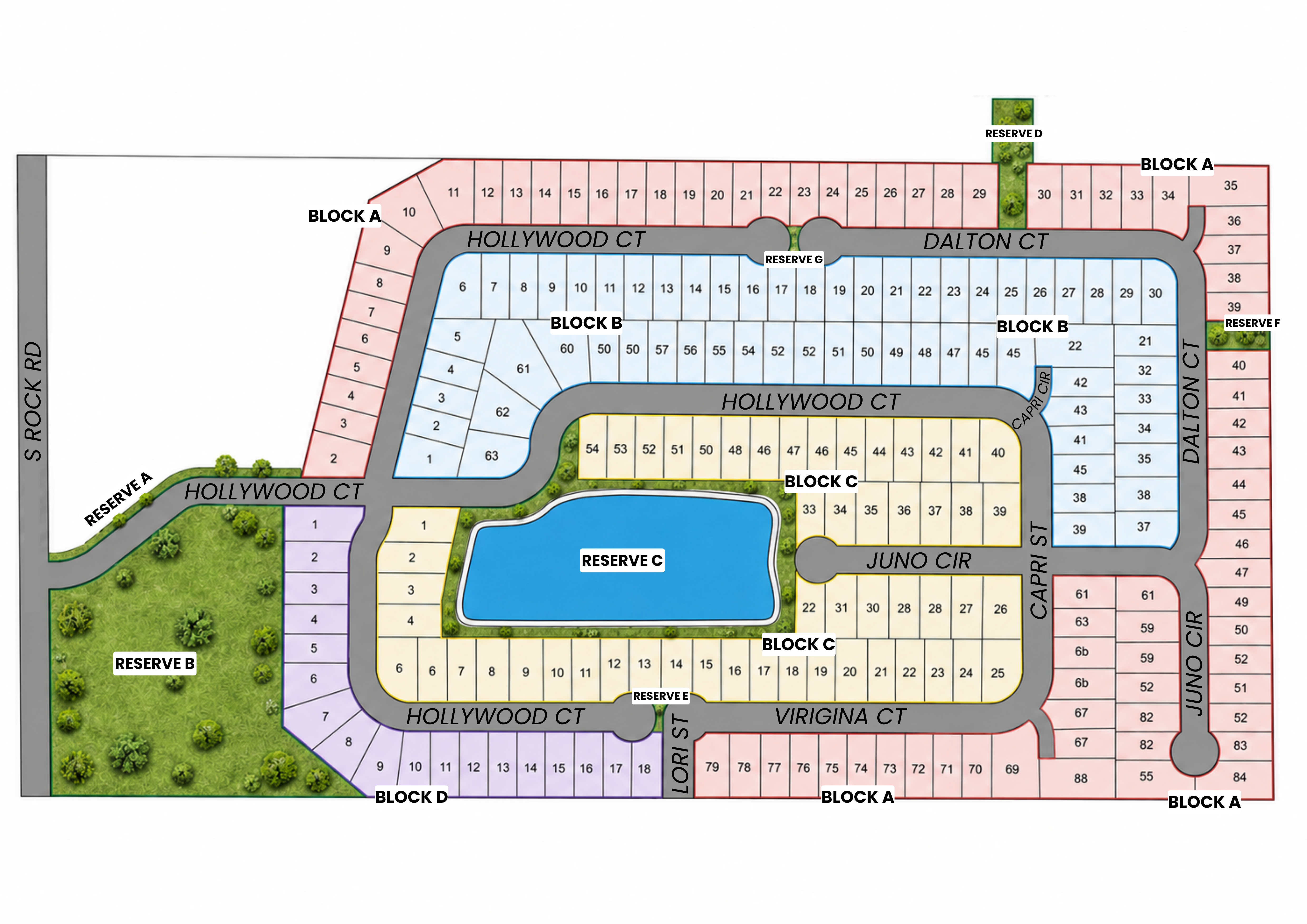 Betzen Park plat map, Liberty Communities new construction homes