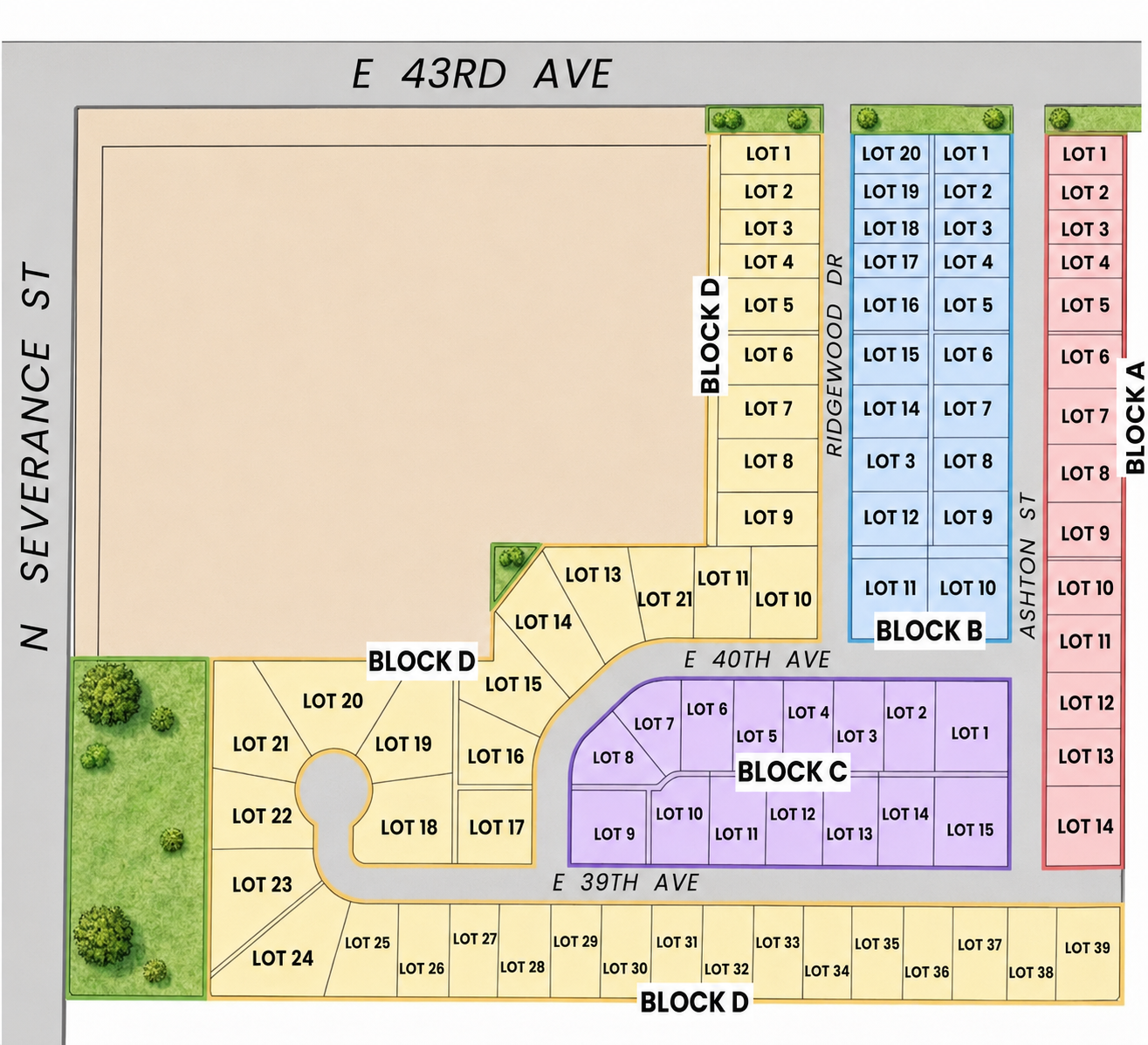 Plum Creek | Hutchinson plat map by Liberty Communities