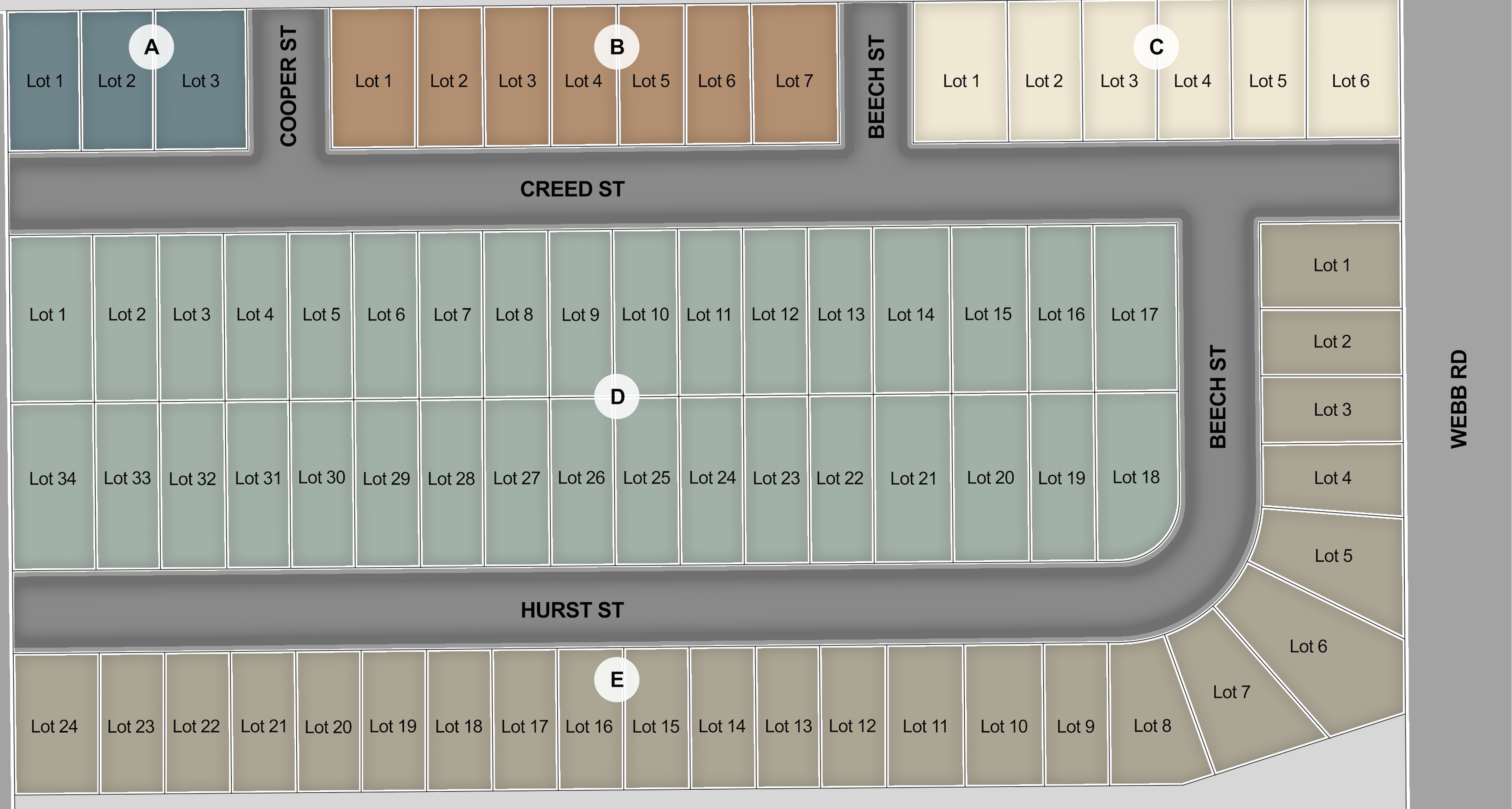 Liberty Communities Kansas Towne Parc plat map